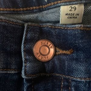 NWOT J. Crew Toothpick Jeans Size 29